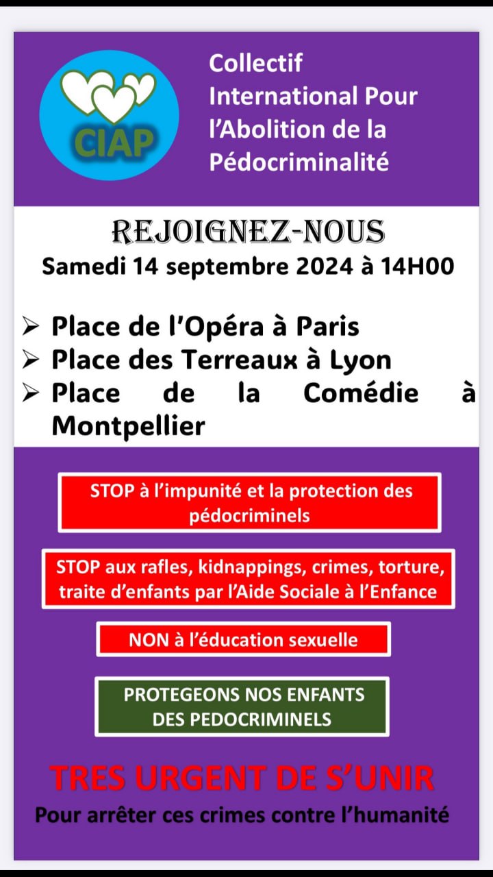 Rassemblement contre la pédocriminalité