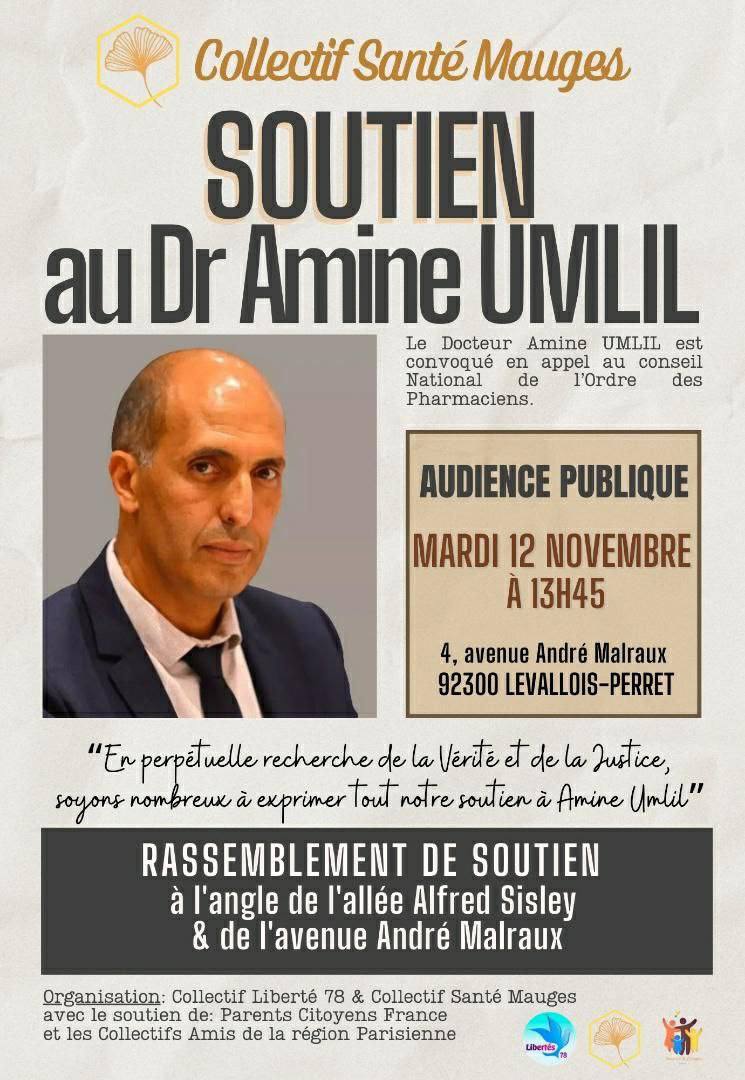 Rassemblement de soutien pour le Dr Amine Umlil