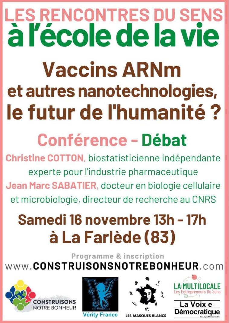 C. Cotton et J.-M. Sabatier : Vaccins ARNm et nanotechnologies, le futur de l’humanité ?