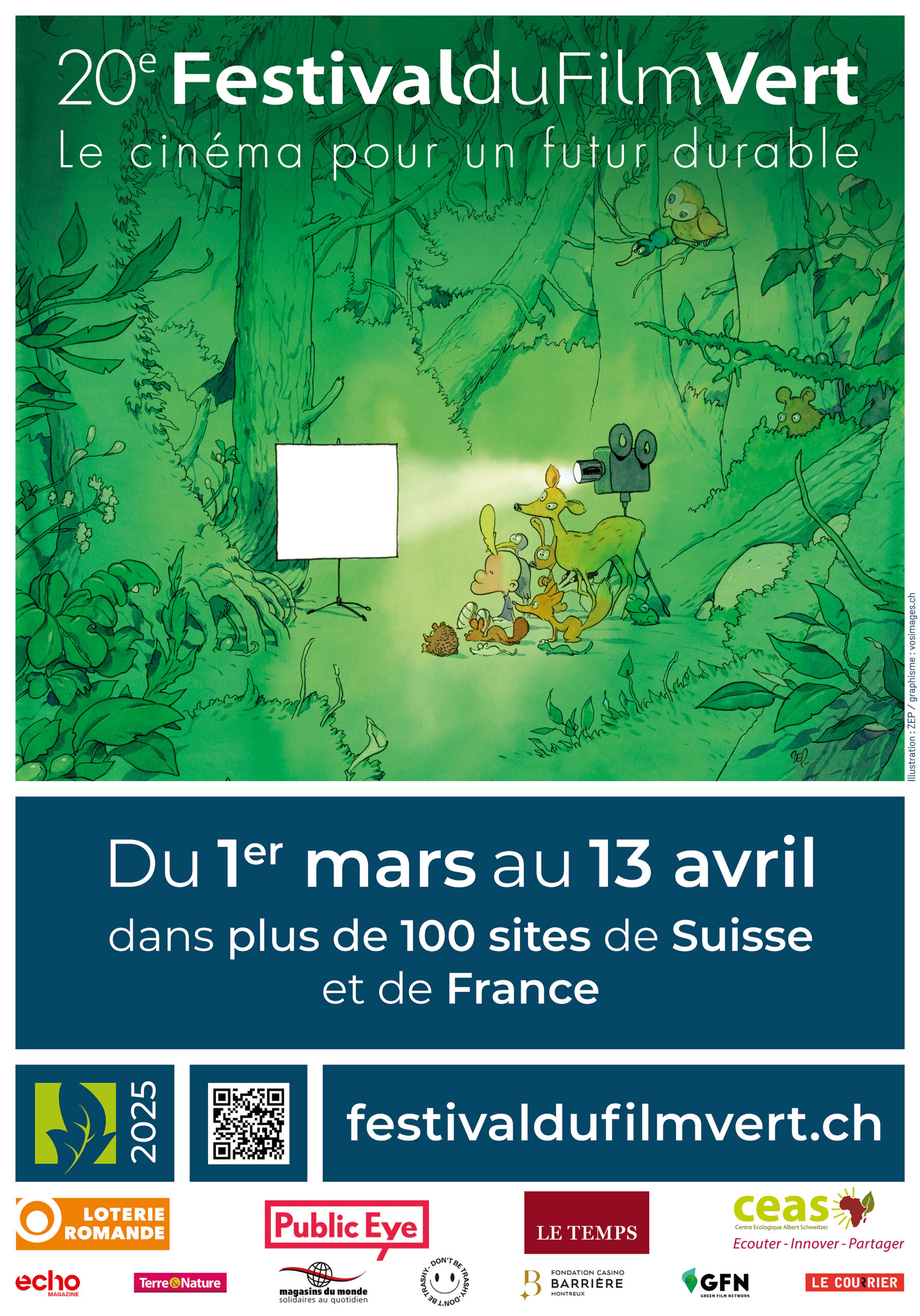 20ème édition du Festival du Film Vert en Suisse et France