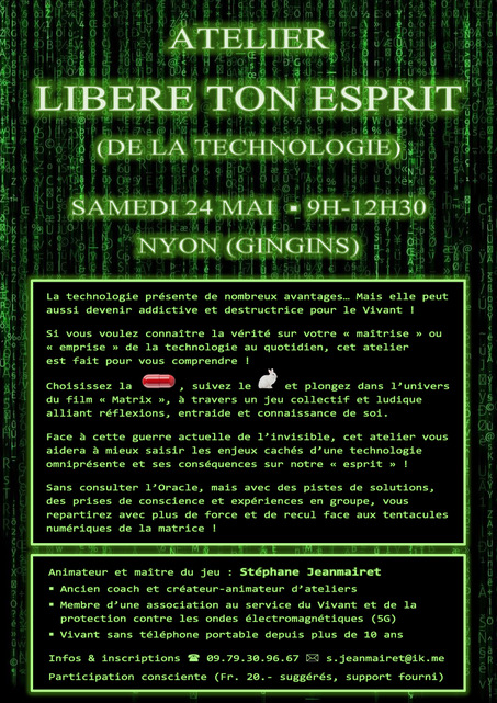 “Libère ton Esprit” (de la technologie)