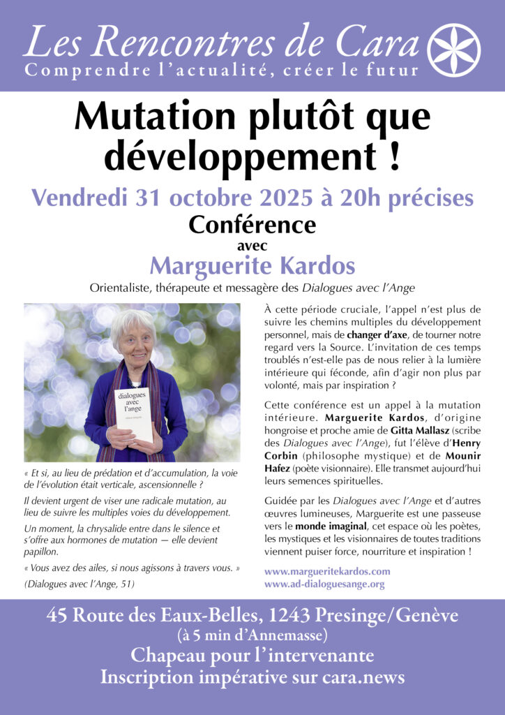 Marguerite Kardos: Mutation plutôt que développement! 