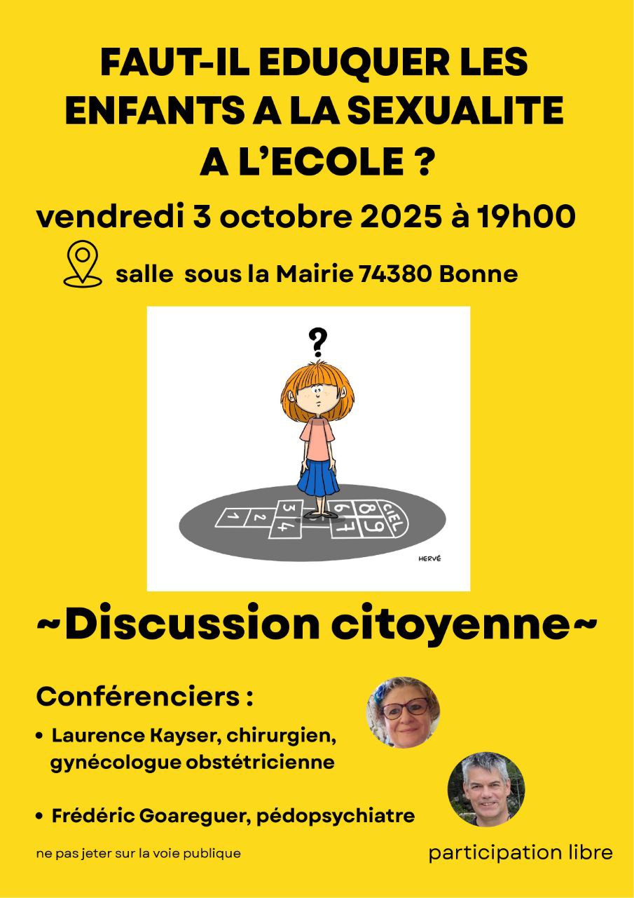 Faut-il éduquer les enfants à la sexualité à l’école? Avec Dr Laurence Kayser et Dr Frédéric Goareguer