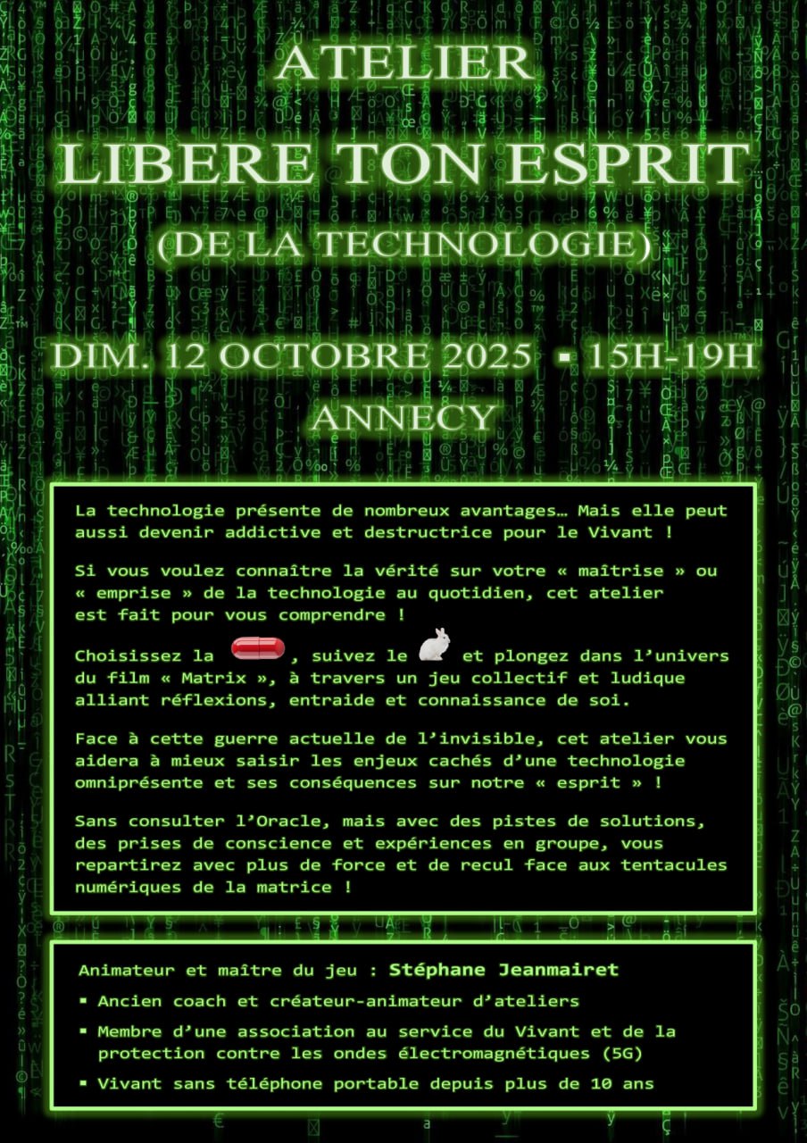 Atelier « Libère ton esprit de la technologie »