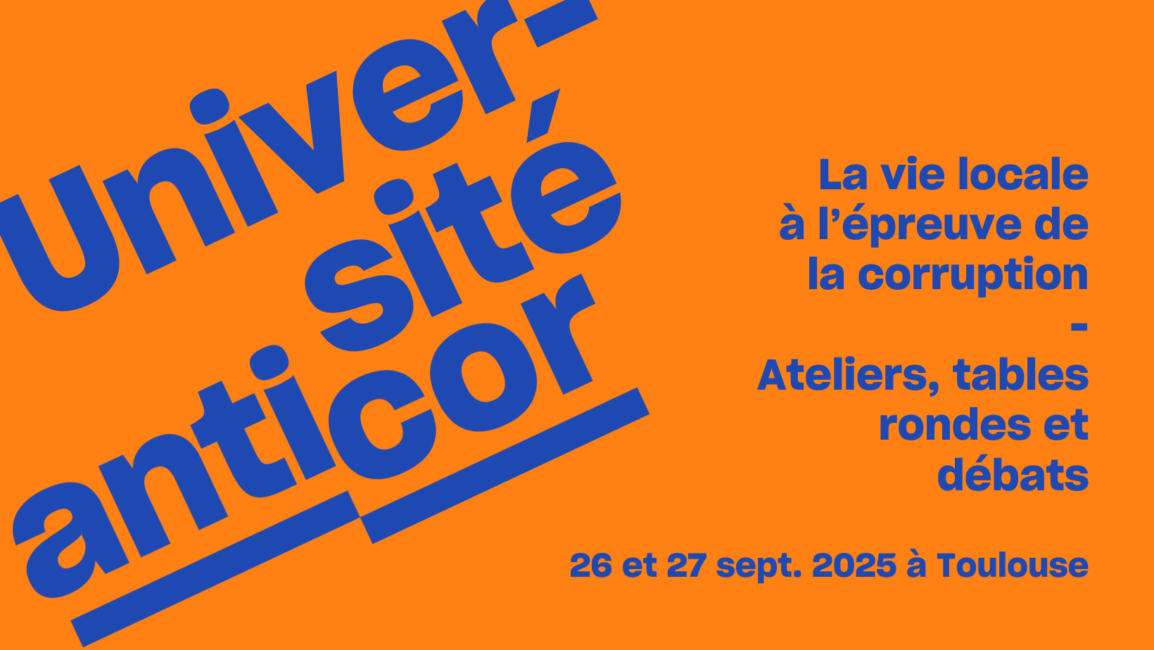 L’Université d’Anticor 2025: La vie locale à l’épreuve de la corruption