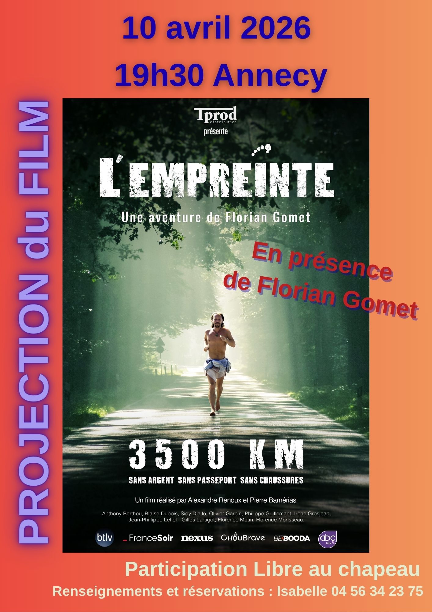 Film L’empreinte, en présence de Florian Gomet