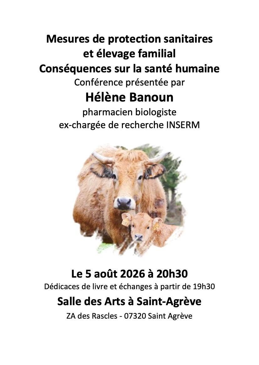 Mesures de protection sanitaires et élevage familial – Conséquences sur la santé humaine – Hélène Banoun