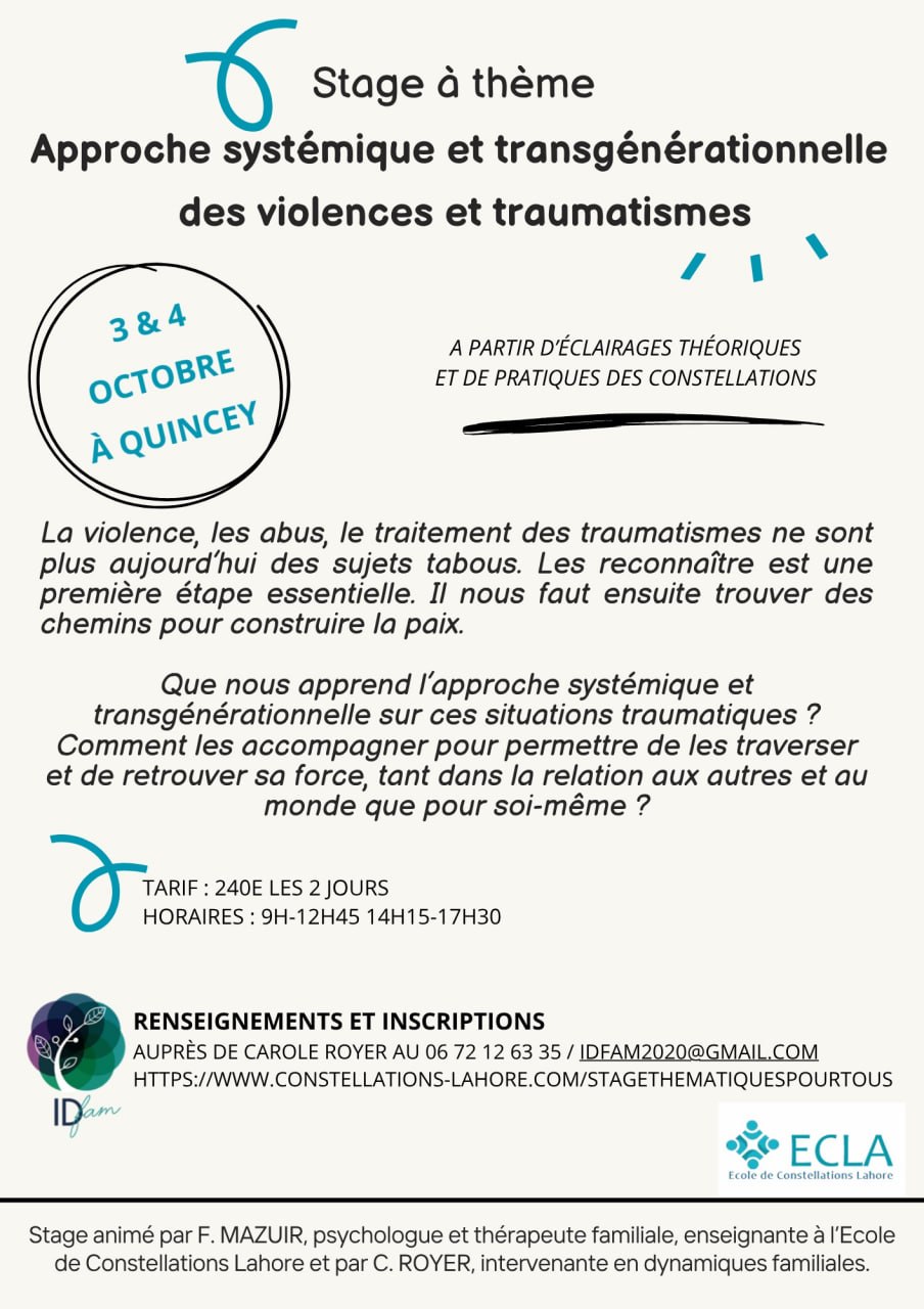 Se libérer par l&rsquo;approche systémique et transgénérationnelle des violences et traumatismes